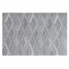 4 Pcs Dining Table Place Mats PVC Placemats Heat Resistant Woven Polyester Kitchen Table Mats 17.7x11.8 inch, Grey