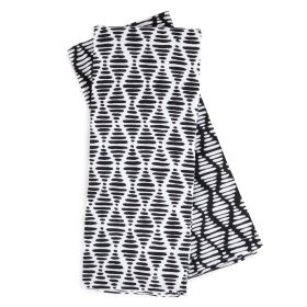 Thyme & Table Cotton Terry Kitchen Towels, Black White, 2-Piece Set