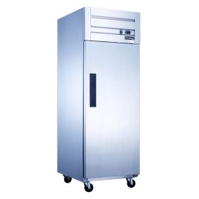 Dukers Commercial Single Door Upright Reach-in Freezer in Stainless Steel 18.31cu.ft.