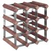 Wine Rack for 12 Bottles Brown Solid Wood Pine