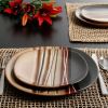 Better Homes & Gardens Bazaar Dinnerware, Brown, Set of 16