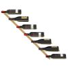 Wall-mounted Wine Rack for 7 Bottles Gold Metal