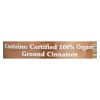 Morton And Bassett 100% Organic Ground Cinnamon - Case Of 3 - 2.3 Oz