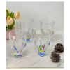 Rainbow Diamond Acrylic Glasses Drinking Set of 4 Hi Ball (17oz), Plastic Drinking Glasses, BPA Free Cocktail Glasses, Drinkware Set