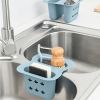 1pc Kitchen Sink Rack Soap Sponge Drainer Rack Holder Basket Storage Kitchen Sink Rack Sponge Holder Silicone Sponge Holder