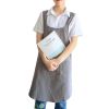 1pc Cotton Linen Apron; X-Back Aprons With Pockets; Halter Apron For Chef Gardening Cooking Baking Florist Shop Painting Pinafore Barista; Bib Overall